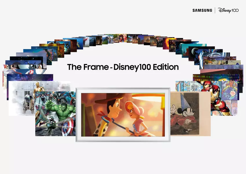 Samsung heeft The Frame TV Disney 100 Edition TV's teruggebracht met schermformaten van 55, 65 en 75 inch.