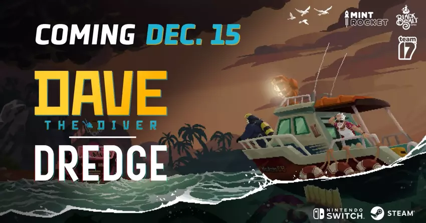 Een ontmoeting tussen twee zeilers: Dave the Diver ontvangt op 15 december een gratis update, die inhoud toevoegt van Dredge