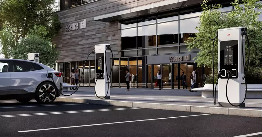 ABB C50 acculader in actie