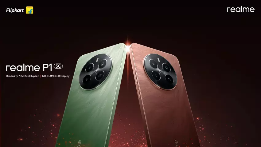 Realme P1 5G: 120Hz OLED-scherm, MediaTek Dimensity 7050-chip, IP54-bescherming en 5000mAh-batterij met 45W opladen geprijsd vanaf $190