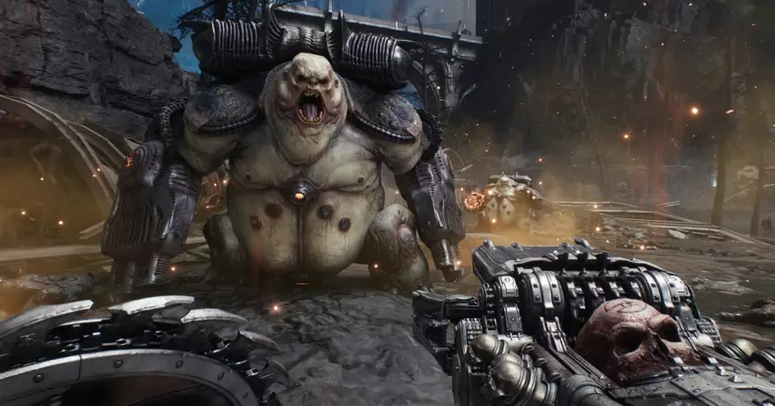De auteurs van DOOM: The Dark Ages vertellen over het coole Skullcrusher-wapen dat vooraf gemaakte schedels afschiet