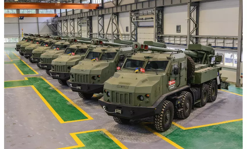 Oekraïense 2S22 Bohdan luchtverdedigingssystemen gekocht door Denemarken voor Oekraïne. Illustratie: Ministerie van Defensie van Denemarken