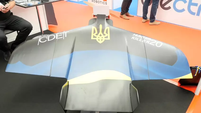 Het Oekraïense bedrijf KORT presenteerde de Hunter Killer 20 aanvalsdrone met een bereik tot 1000 km en een kernkop van 15 kg.