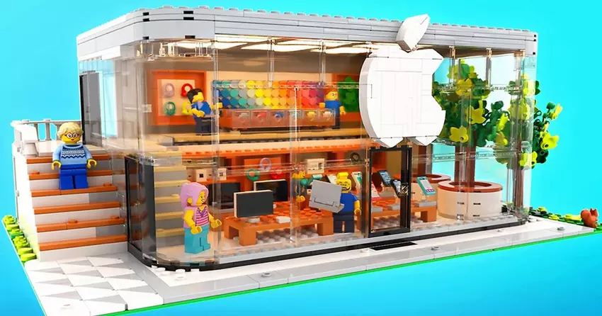 iMac G3, iPod, AirPods en Apple Vision Pro: Een fan heeft een Lego-model van de Apple Store gemaakt (foto)