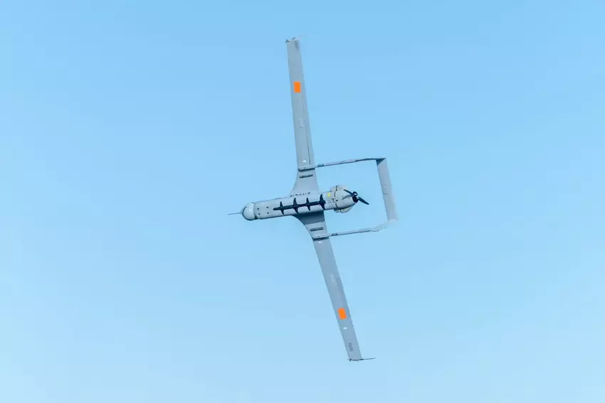RQ-21 Blackjack drone gebruikt voor het eerst Shryke precisiegeleide munitie