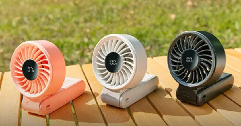 JISULIFE Handheld ventilator Life7 golfkar koelventilator