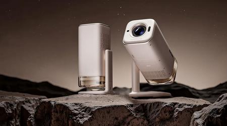 Aurzen BOOM Air - draagbare projector met Dolby Audio, Google TV en 110° draaiplatform