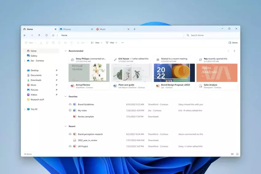 Microsoft test nieuwe Windows-versie met bijgewerkte Verkenner