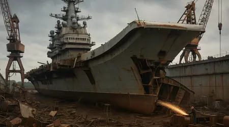 Admiral Kuznetsov kan naar de schroot: Rusland stopt met de reparatie van zijn enige vliegdekschipkruiser