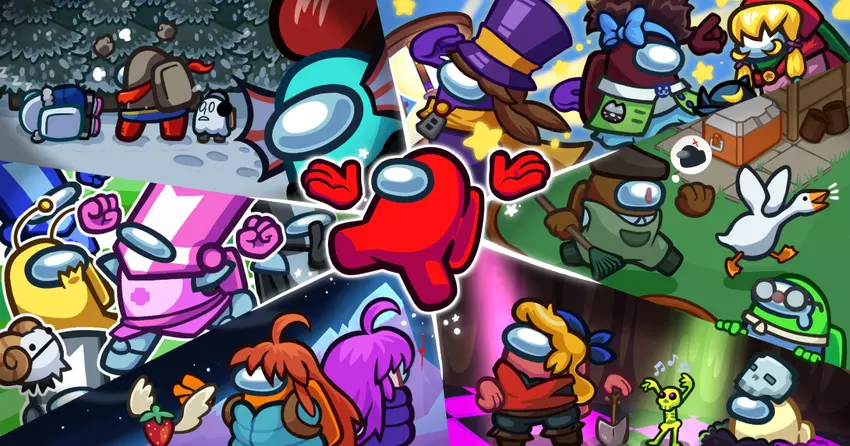 Among Us lanceert samenwerking met 6 indiegames: spelers kunnen tot 28 februari thema-items krijgen