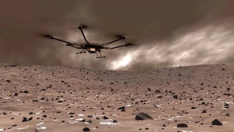 NASA ontwikkelt Mars Chopper, een vliegende ...