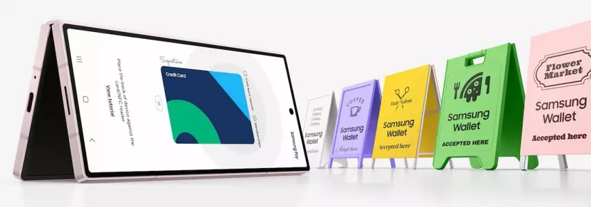 Samsung portemonnee. Illustratie: GSMArena