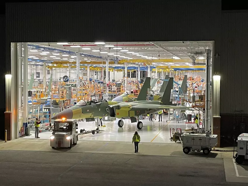 F-15EX-jagers op de assemblagelijn van Boeing
