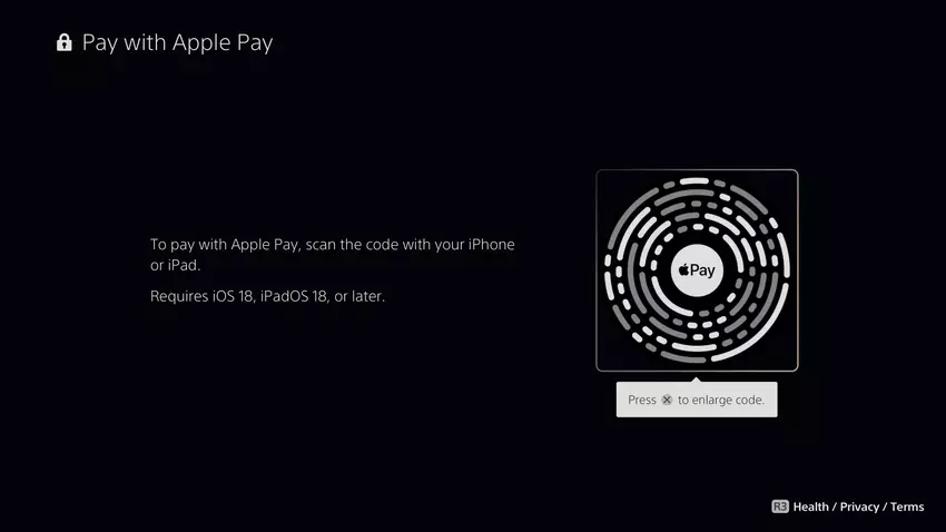 Ondersteuning voor Apple Pay op PlayStation 5. Illustratie: 9to5Mac