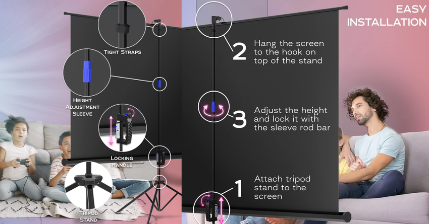 PropVue opvouwbaar projectiescherm