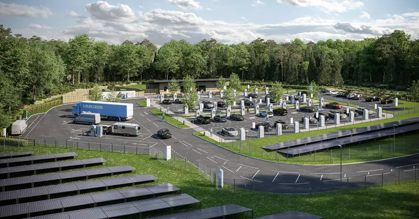 Groot-Brittannië opent grootste hub voor snelladen van elektrische auto's