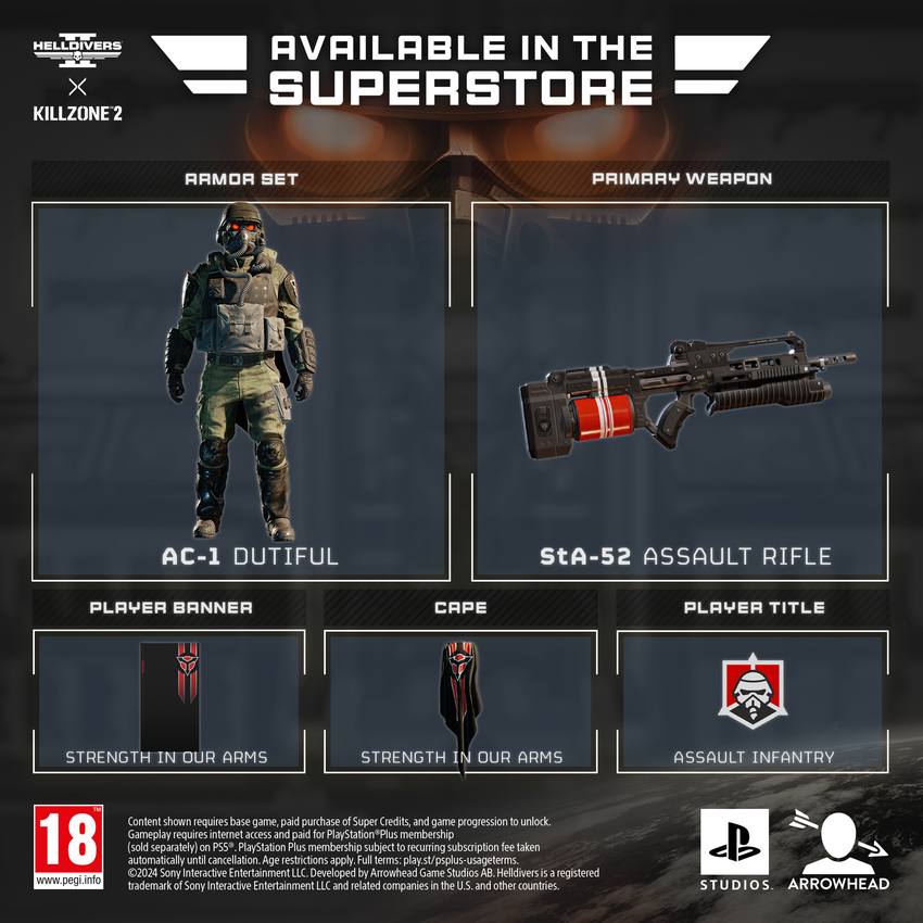 Het eerste deel van de crossover-items. Illustratie gemaakt door Arrowhead