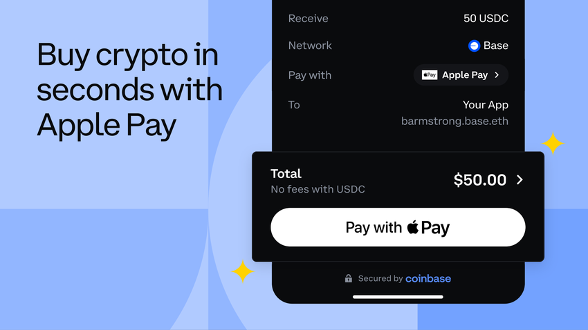 Je kunt nu cryptocurrency kopen via Apple Pay op het Coinbase platform