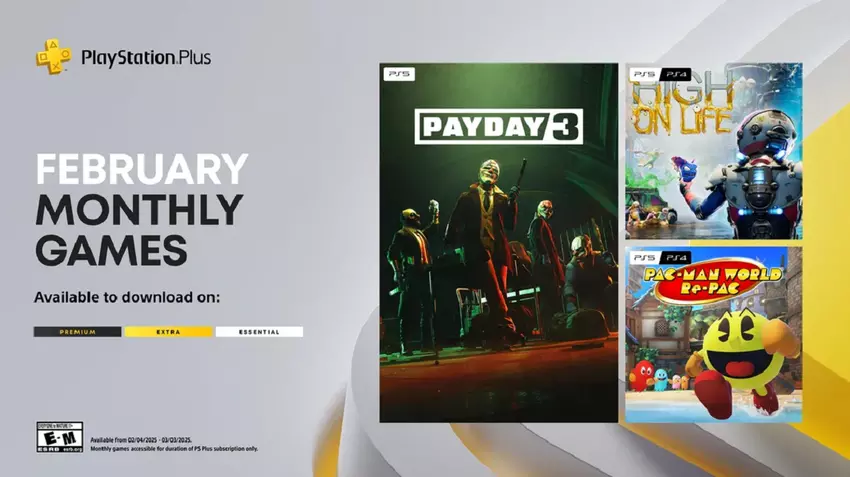 PS Plus-abonnees krijgen in februari drie games: Payday 3, satirische shooter High on Life en een Pac-Man remake