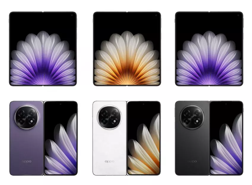 Uit nieuwe afbeeldingen van de Oppo Find N5 blijkt dat het hoofdscherm geen zichtbare vouw heeft