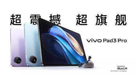 vivo Pad 3 Pro: 13-inch 144Hz scherm, MediaTek Dimensity 9300-chip, 11.500mAh batterij met 66W opladen en prijs vanaf $415