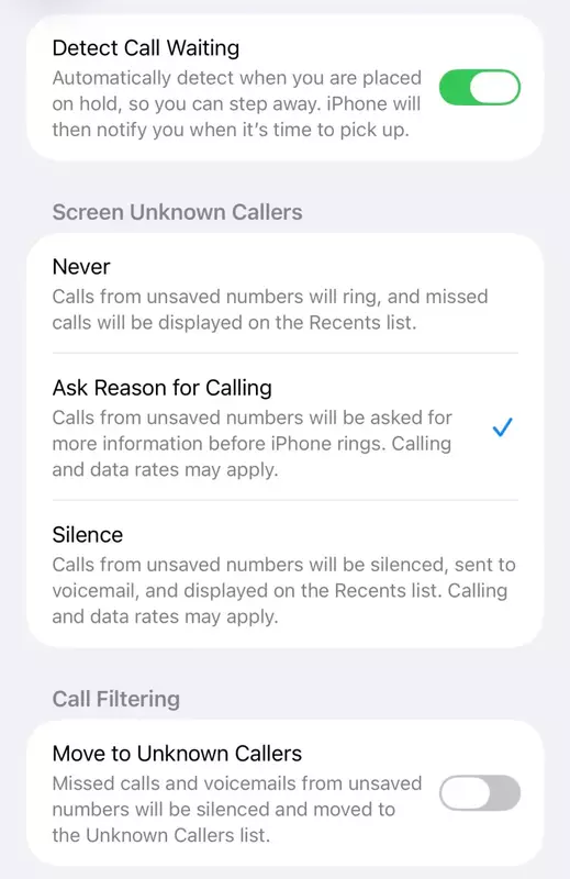 Instellen van oproepen. Illustratie: 9to5mac.com