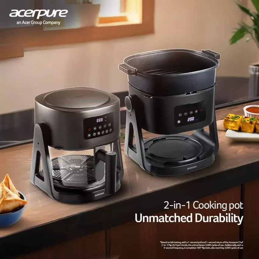 Chef 2-in-1 Flip Air Fryer. Illustratie: Acerpure