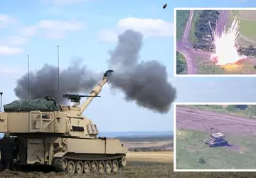 M109A6 Paladin zelfrijdende houwitser vernietigt Russisch ...