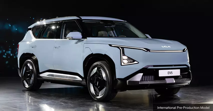 De elektrische Kia EV5 wordt verkocht in Canada, maar niet in de VS