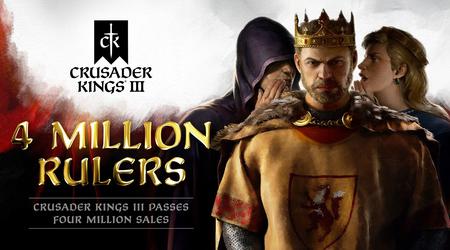 Crusader Kings III verliest geen populariteit: de verkoop van het grand strategy-spel heeft de 4 miljoen exemplaren overschreden