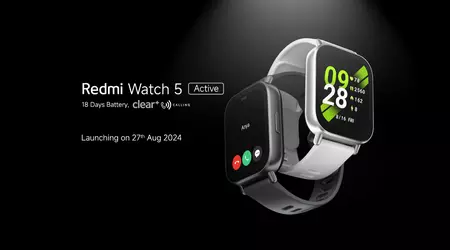 Xiaomi onthult de Redmi Watch 5 Active smartwatch op 27 augustus
