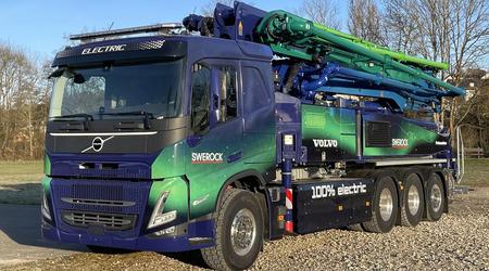 Volvo en Putzmeister hebben een 100% elektrische betonpompwagen onthuld