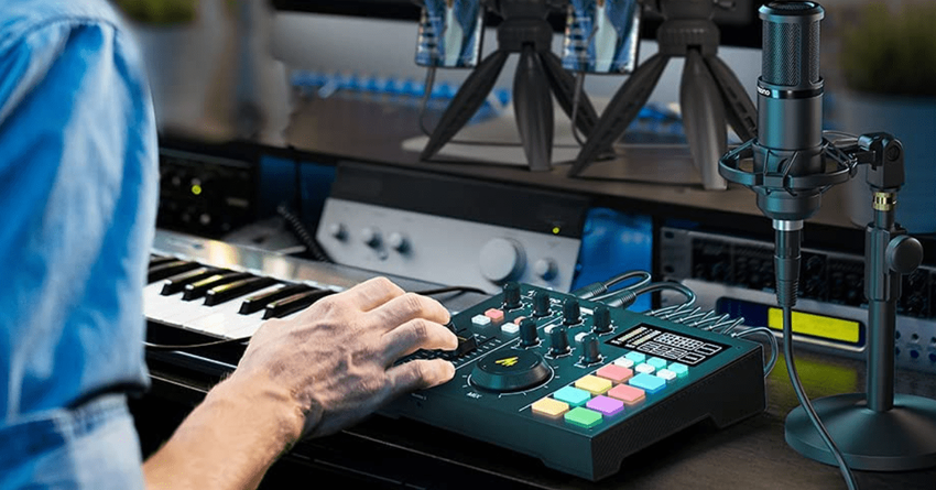 audiomixer voor podcast