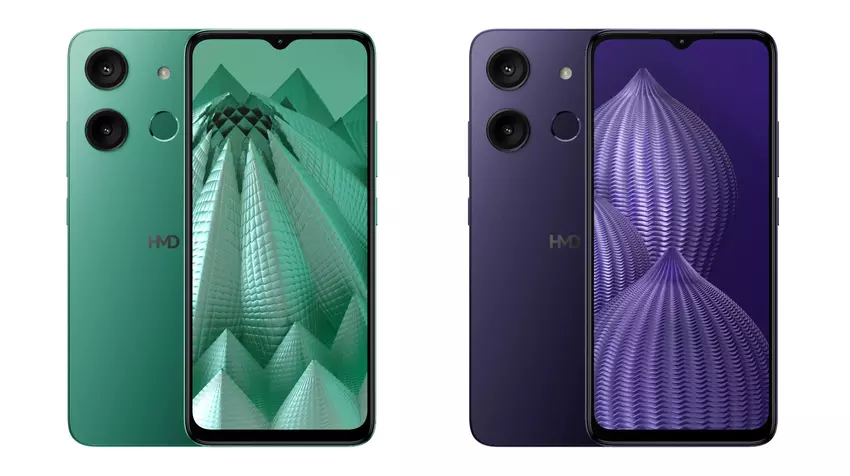 HMD Aura: 6,56″ LCD-scherm, Unisoc SC9863A1-chip, vingerafdrukscanner en 5000 mAh batterij voor $118