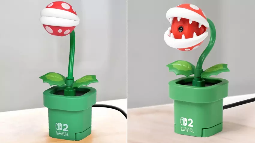 Er is een leuke camera in de vorm van Piranha Plant uit Super Mario aangekondigd voor Nintendo Switch 2