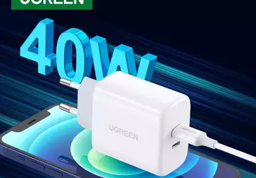 UGREEN oplader met twee USB-C poorten ...