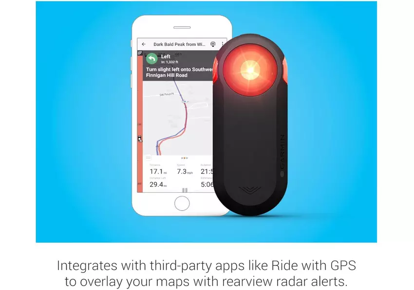 Garmin Varia RTL515 fietsradar waarschuwingslicht