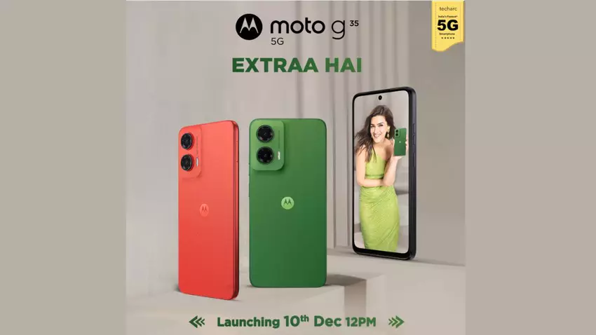 Motorola Moto G35 met verbeterde 20 W oplaadfunctie en drie camera's debuteert op 10 december in India