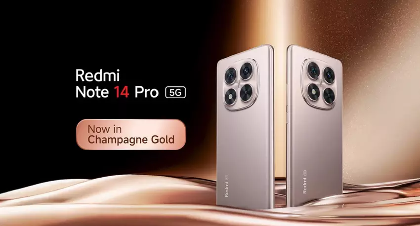 Redmi Note 14 Pro en Pro+ zijn nu beschikbaar in de elegante Champagne Gouden kleur