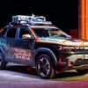 Dacia Duster Ziel van Dakar, voorste kwart.