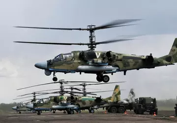 Zeven Ka-52 helikopters en twee Mi-8's: ...