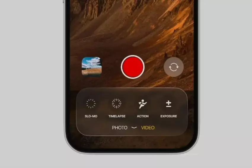 Naar verluidt is de nieuwe interface van de Camera-app in iOS 19