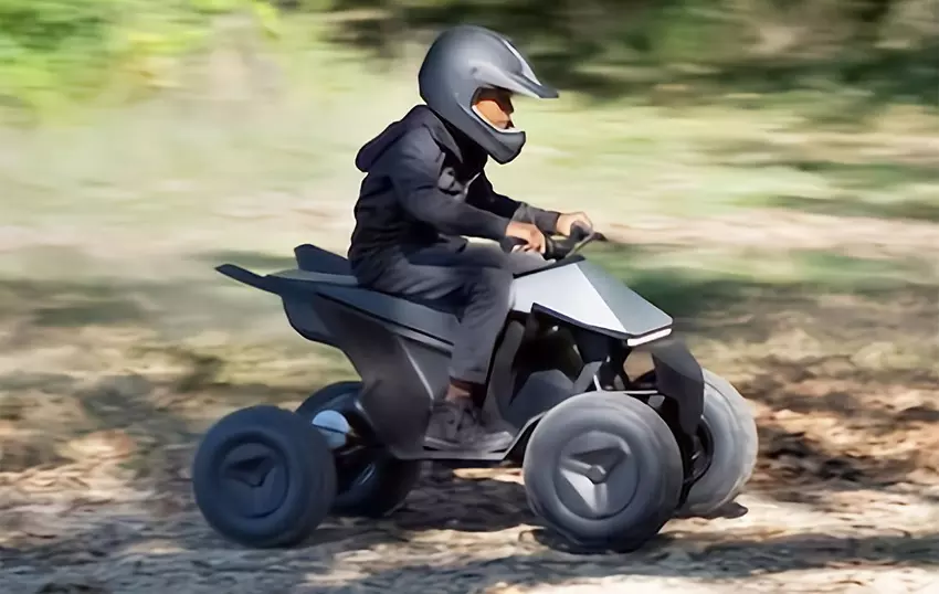 Tesla start verkoop van Cyberquad for Kids quad in Europa, verboden in VS