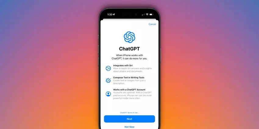 Apple voegt ChatGPT-5 toe aan iOS 26