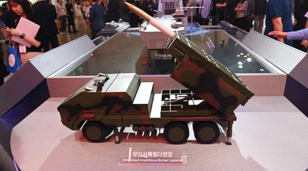 Voor sciencefictiongevechten: de Koreanen Hanwha tonen onbemande MLRS