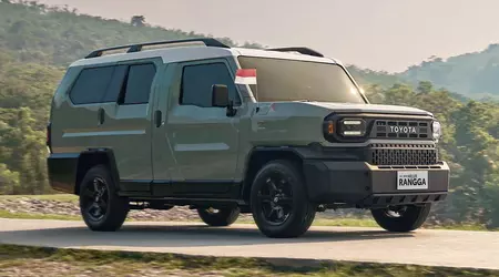 De Toyota Hilux Champ is omgebouwd tot een zevenpersoons SUV