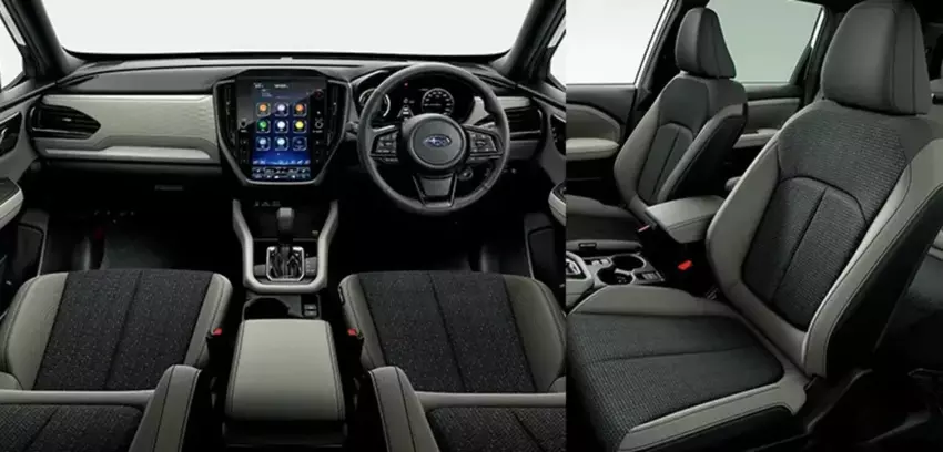 Subaru Forester interieur met aluminium bekleding