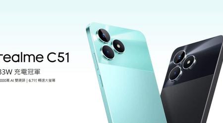 De realme C51 - 90Hz beeldscherm, 50MP camera, 5000 mA*h en Android 13 voor een prijs van $125