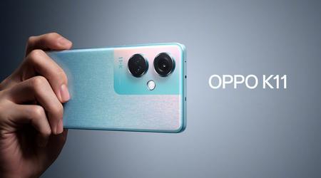 OPPO K11: 120Hz OLED-scherm, Snapdragon 782G-chip en 5000mAh batterij met ondersteuning voor 100W snelladen
