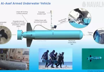 Hamas toonde een Al-Asef geleide torpedo ...